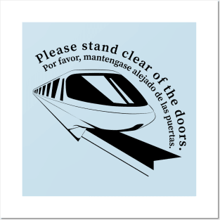 Monorail Safety Message Posters and Art